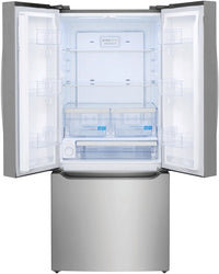Frigidaire 20 cu ft French Door Refrigerator, Stainless, Slim 30″ Width, LED Lighting (GRFN2023AF) - Appliance Saver Store