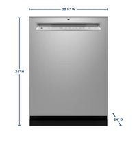 GE Dishwasher, Stainless, Quiet Operation, Adjustable Racks (GDF650SYVFS)
