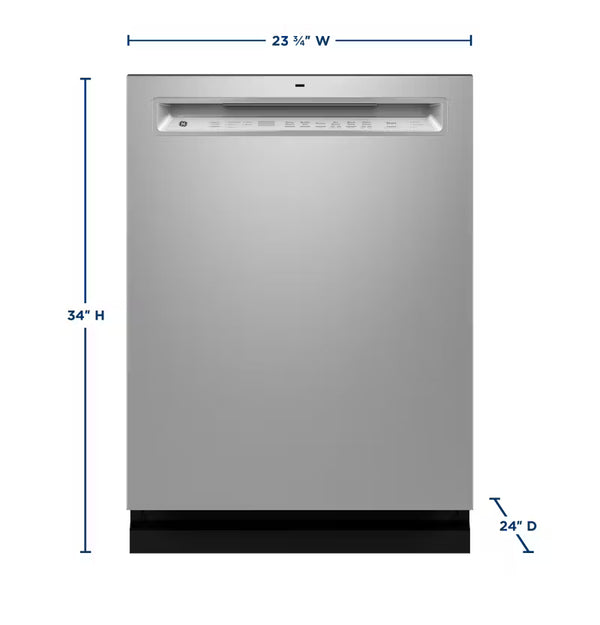 GE Dishwasher, Stainless, Quiet Operation, Adjustable Racks (GDF650SYVFS)