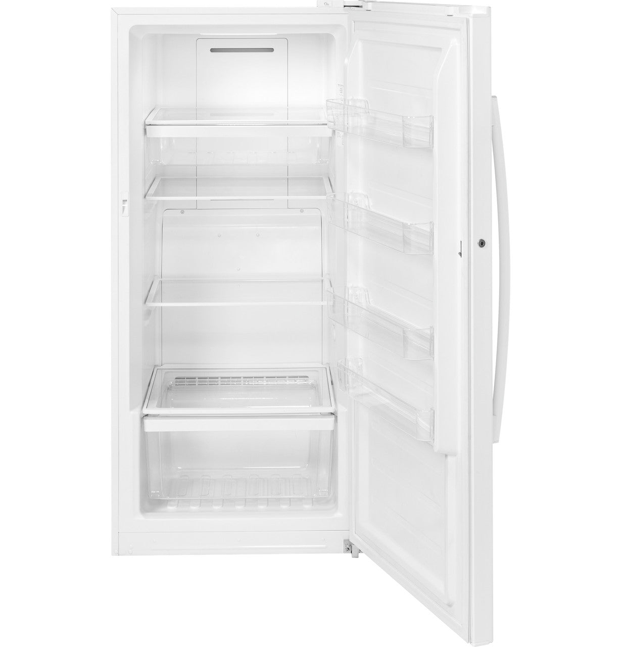 GE Upright Freezer, 14.1 cu. ft., Frost-Free, LED, Lock & Key (FUF14DLRWW)