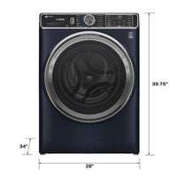 GE Profile 5.3 cu. ft. Front Load Washer, Sapphire Blue, UltraFresh Vent + SmartDispense (PFW870SPVRS) - Appliance Saver Store