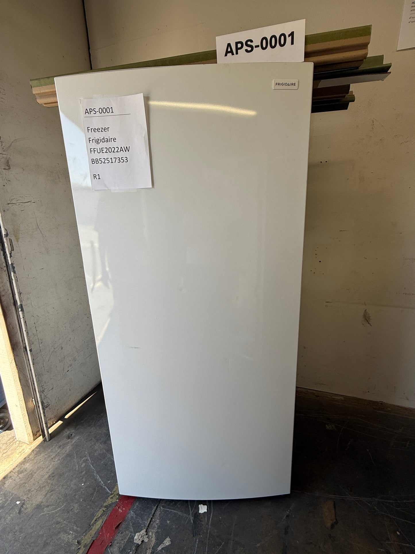 Frigidaire 20 cu ft Upright Freezer, White, Frost-Free with LED Lighting (FFUE2022AW)