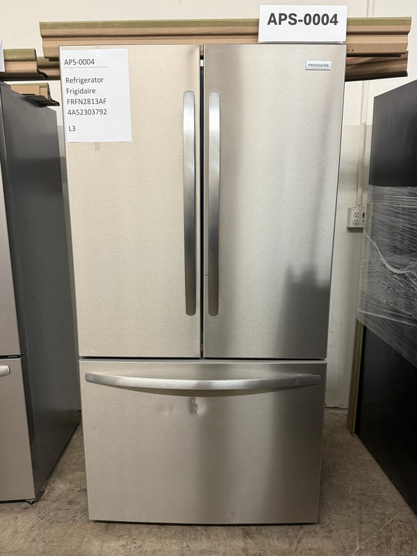 Frigidaire 28.8 cu ft French Door Refrigerator, Stainless, Full-Width Deli Drawer + LED Lighting (FRFN2813AF)