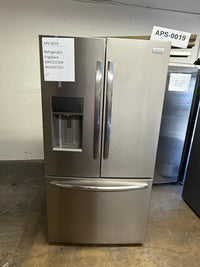 Frigidaire 22.6 cu ft French Door Refrigerator, Stainless, Ice Maker, Adjustable Shelves (GRFC2353AF)