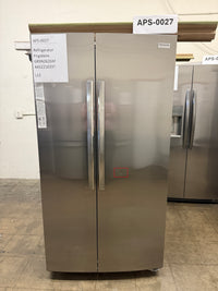 Frigidaire 26 cu ft Side-by-Side Refrigerator, Stainless, External Water/Ice Dispenser (GRSN2620AF)