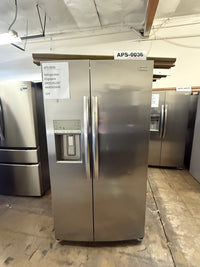 Frigidaire 25.6 cu ft Side-by-Side Refrigerator, Stainless, External Water/Ice Dispenser (GRSS2652AF)