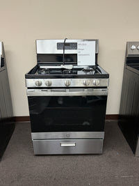 GE 30″ Gas Range, Stainless, Spacious Oven + Multi-Burners (JGBS66REKSS)