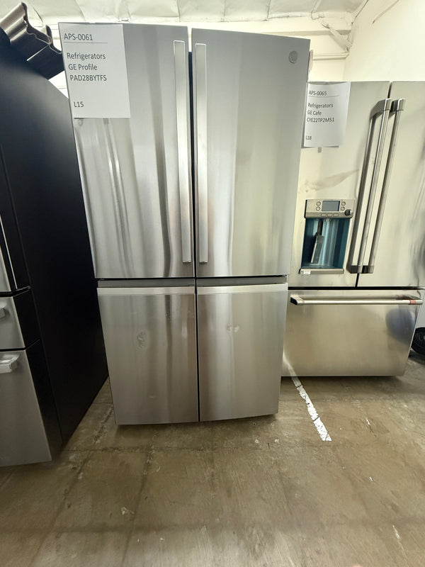 GE Profile 28.4 cu. ft. French Door Refrigerator, Stainless, Adjustable Shelves + LED Lighting (PAD28BYTFS)