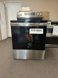 GE 30″ Gas Range, Stainless, Full Oven + Multi-Burners (GRF600AVSS)