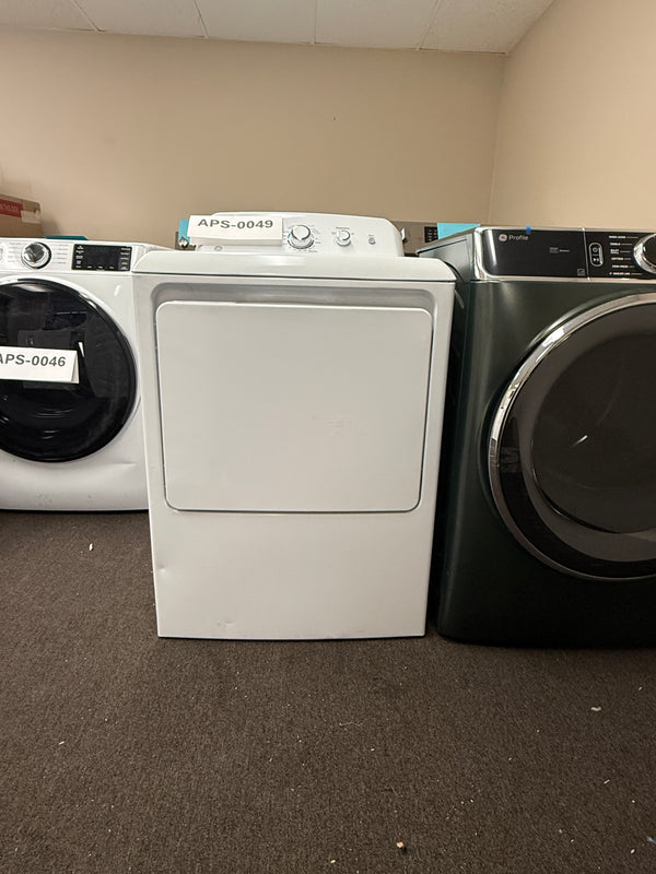 GE GTX33EASKWW Electric Dryer, 6.2 cu. ft., Auto Dry & Wrinkle Care (GTX33EASKWW)