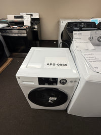 GE 2.4 cu. ft. Front Load Washer/Dryer Combo, White, Ventless Drying + LED Display (GFQ14ESSNWW)